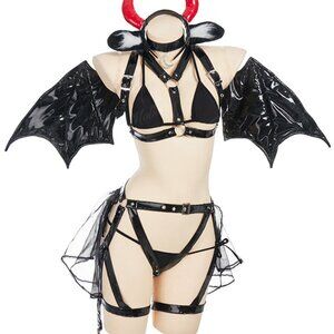 Mobbunny Winged Devil Lingerie Set